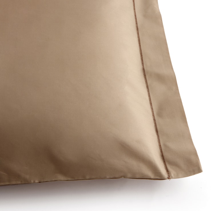 Mymami pillowcase hazelnut color in organic cotton