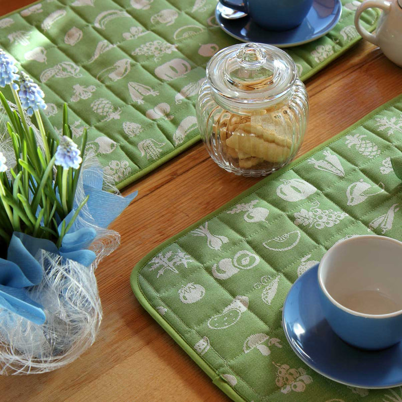 American breakfast set in green organic cotton Mymami 